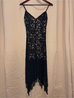 Lulu's Black Lace Evening Dress